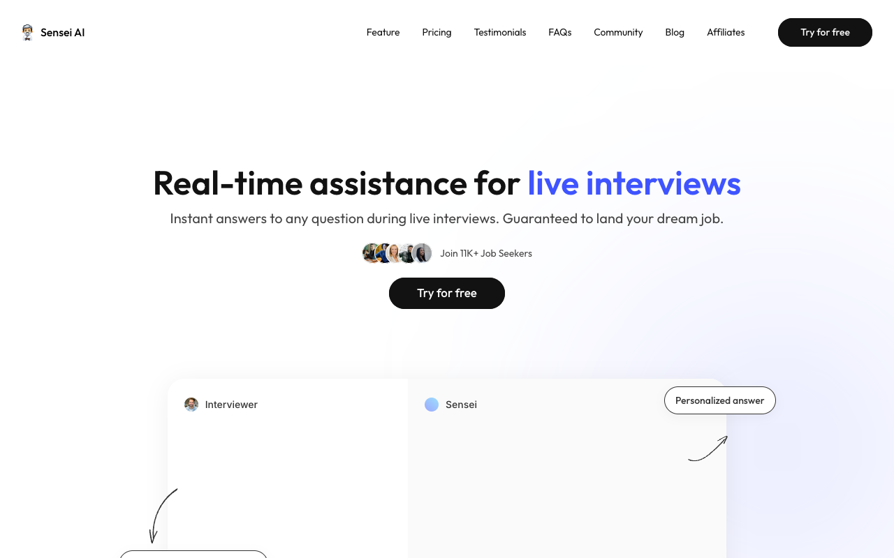 Sensei Copilot - Your AI-Powered Interview AI