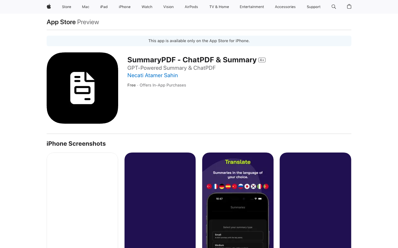 SummaryPDF - AI Summarizer: Simplify Document Summaries