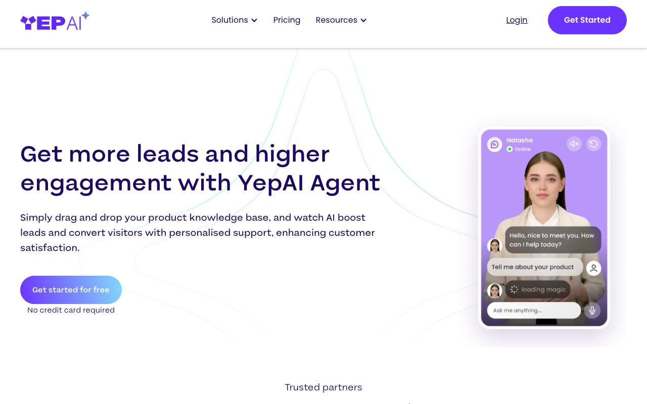 YepAI Agent - Enhance Customer Support and Sales with Fast AI