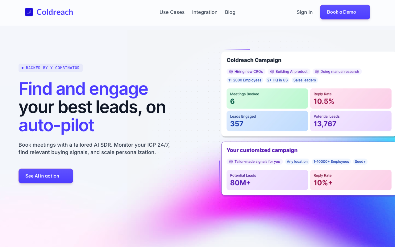 Coldreach - AI-Powered Lead Generation and Messaging Optimization AI Sales