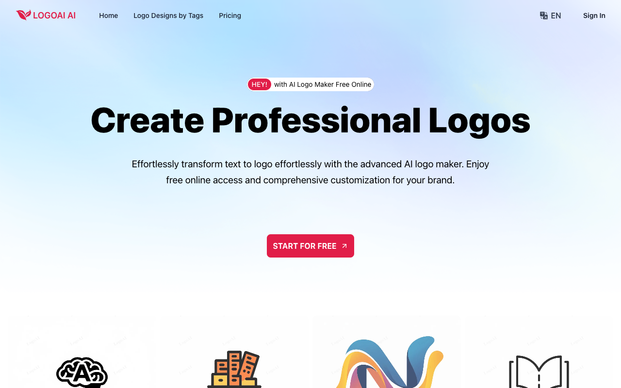 LogoAI.ai - Effortlessly Create High-Quality Logos with AI AI Design