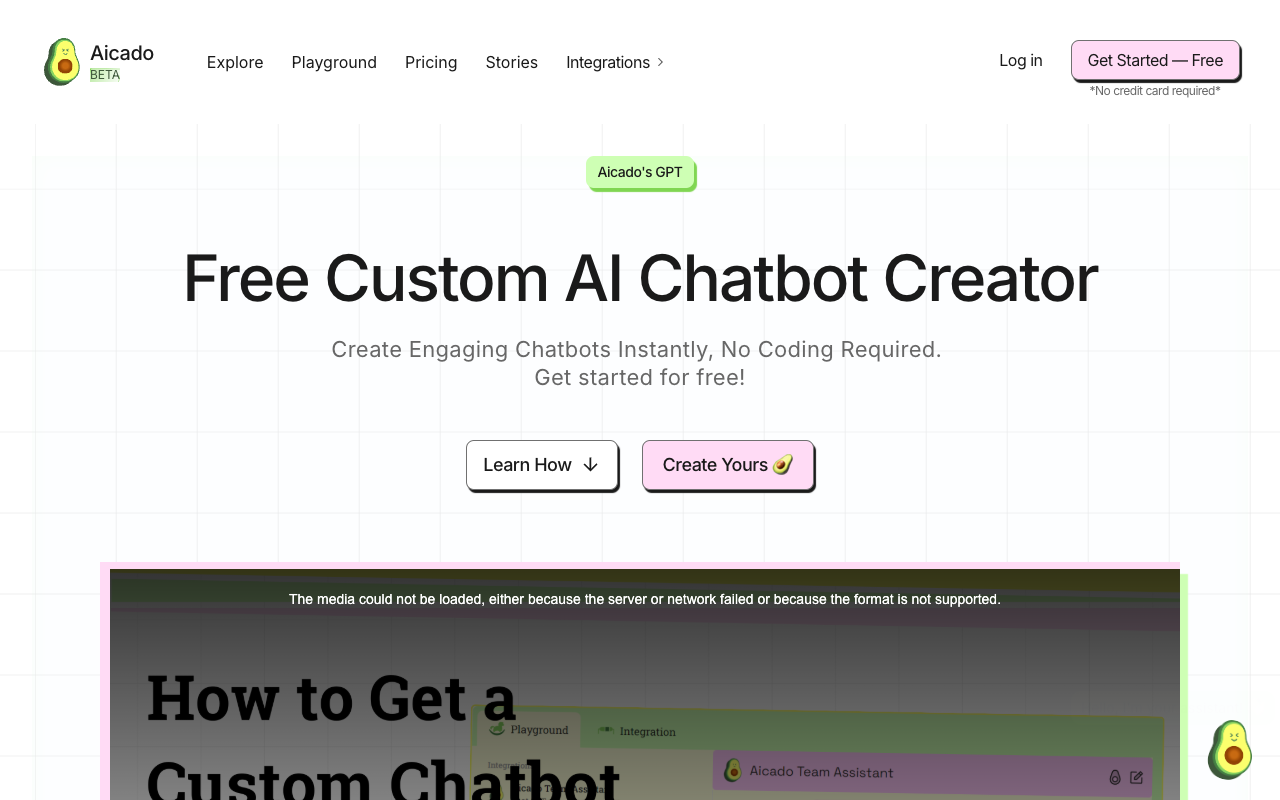 Aicado's GPT - Customizable Chatbot Creator for Any Website