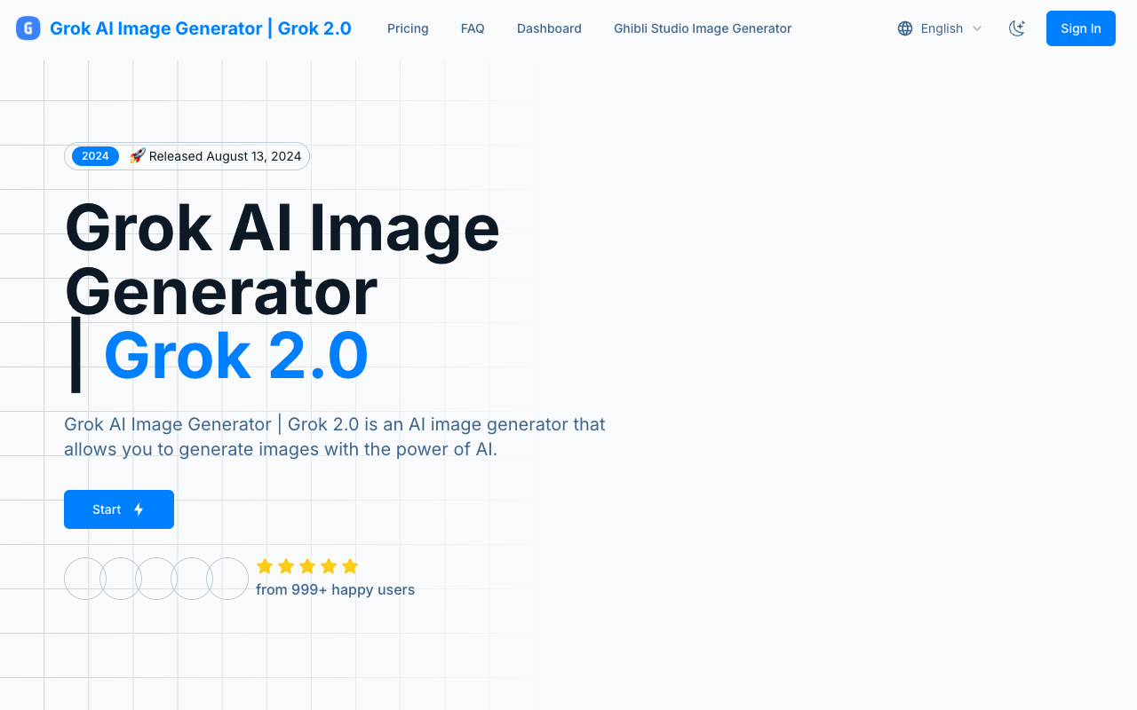 Grok AI Image Generator - Create AI Images Online with Flux.1