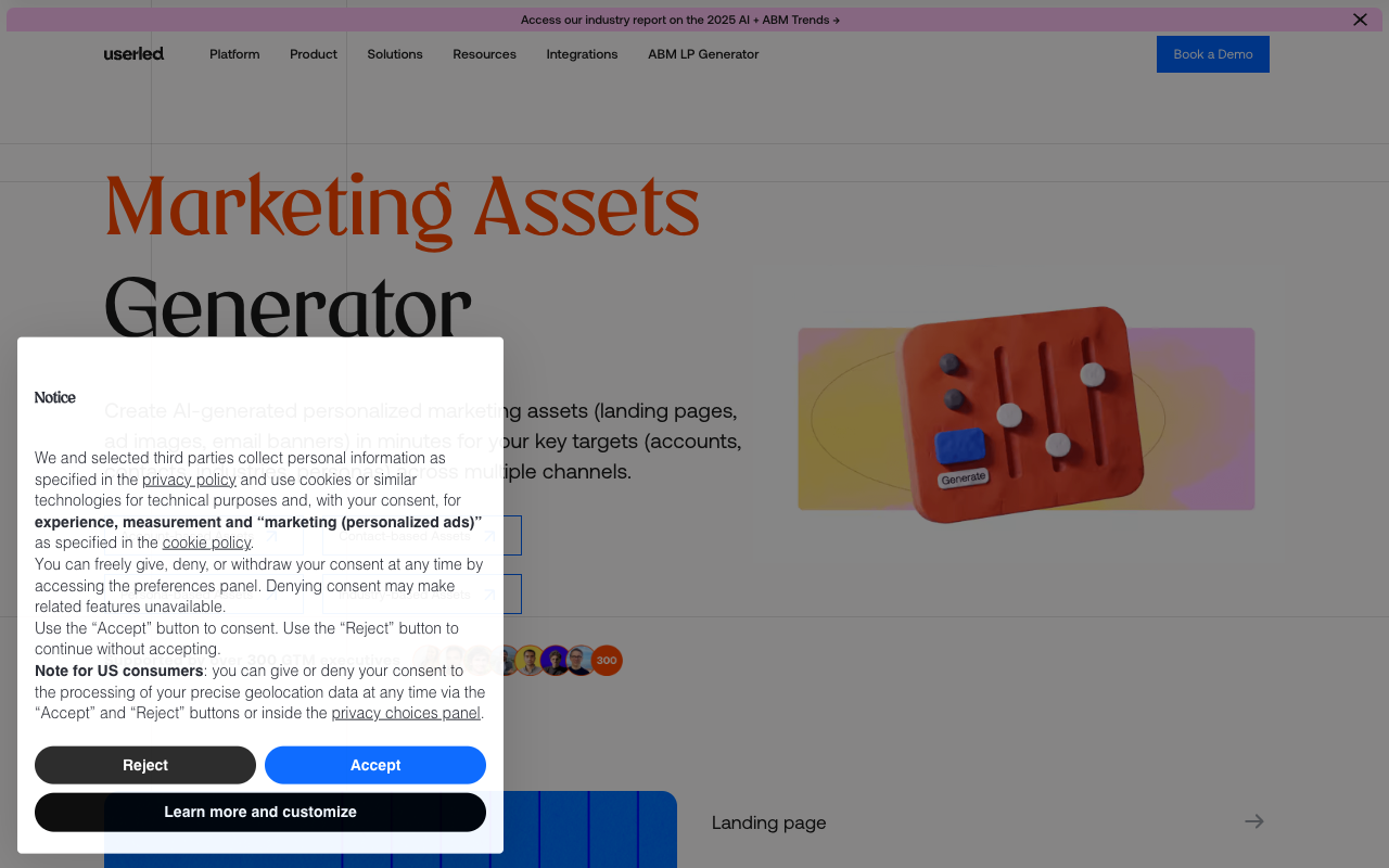 Free Marketing Assets Generator - Efficiently Create Tailored Marketing Content AI Marketing