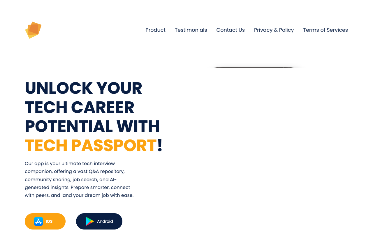 Tech Passport - Your Ultimate Tech Interview Companion