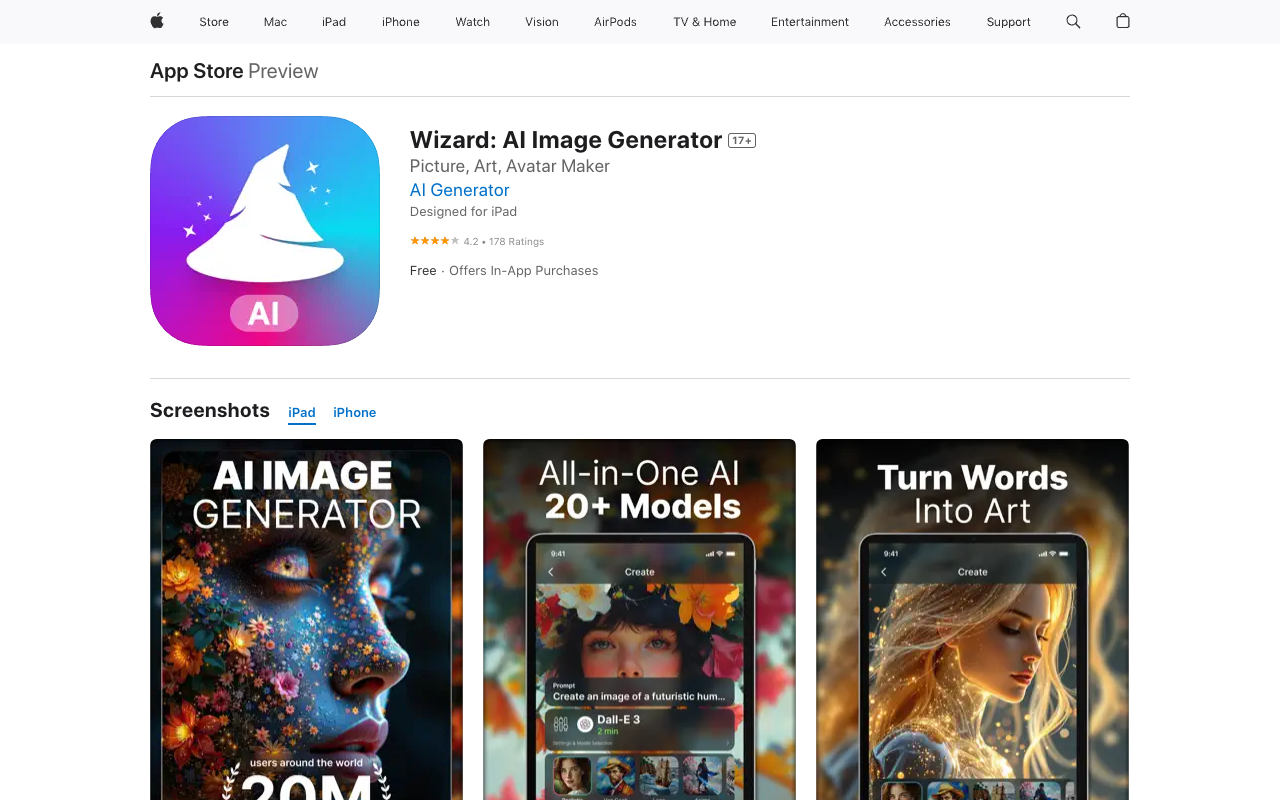 Wizard AI - AI Image Generation, DALL-E, MidJourney