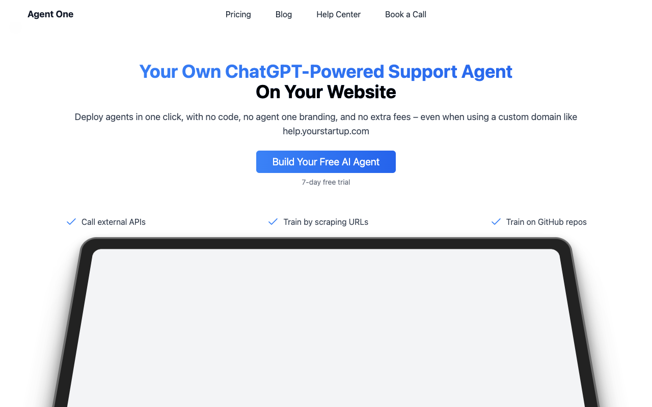 Agent One - The All-in-One Platform for Custom AI Agents