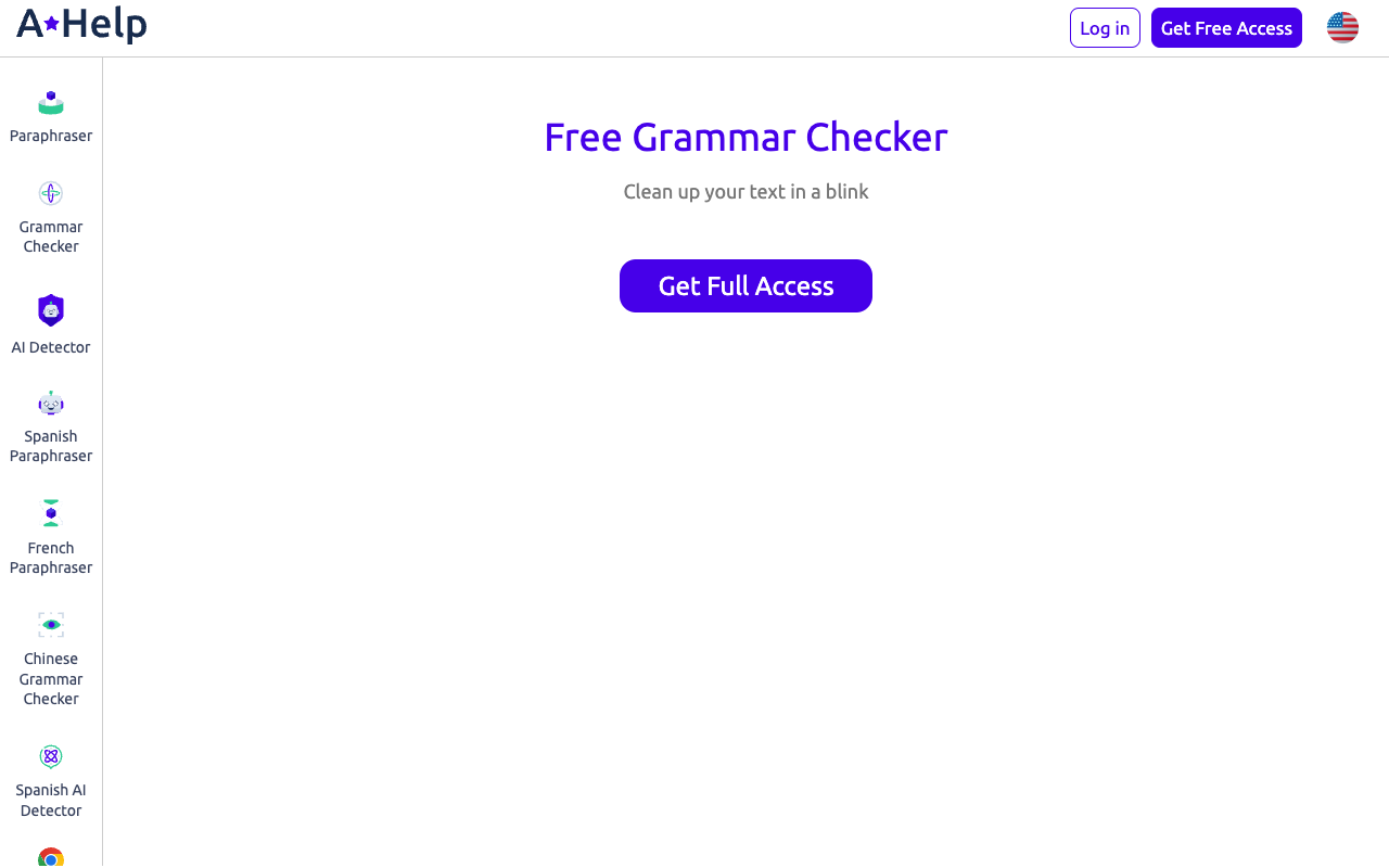 AHelp Grammar Checker - Improve Your Writing with AI Technology
