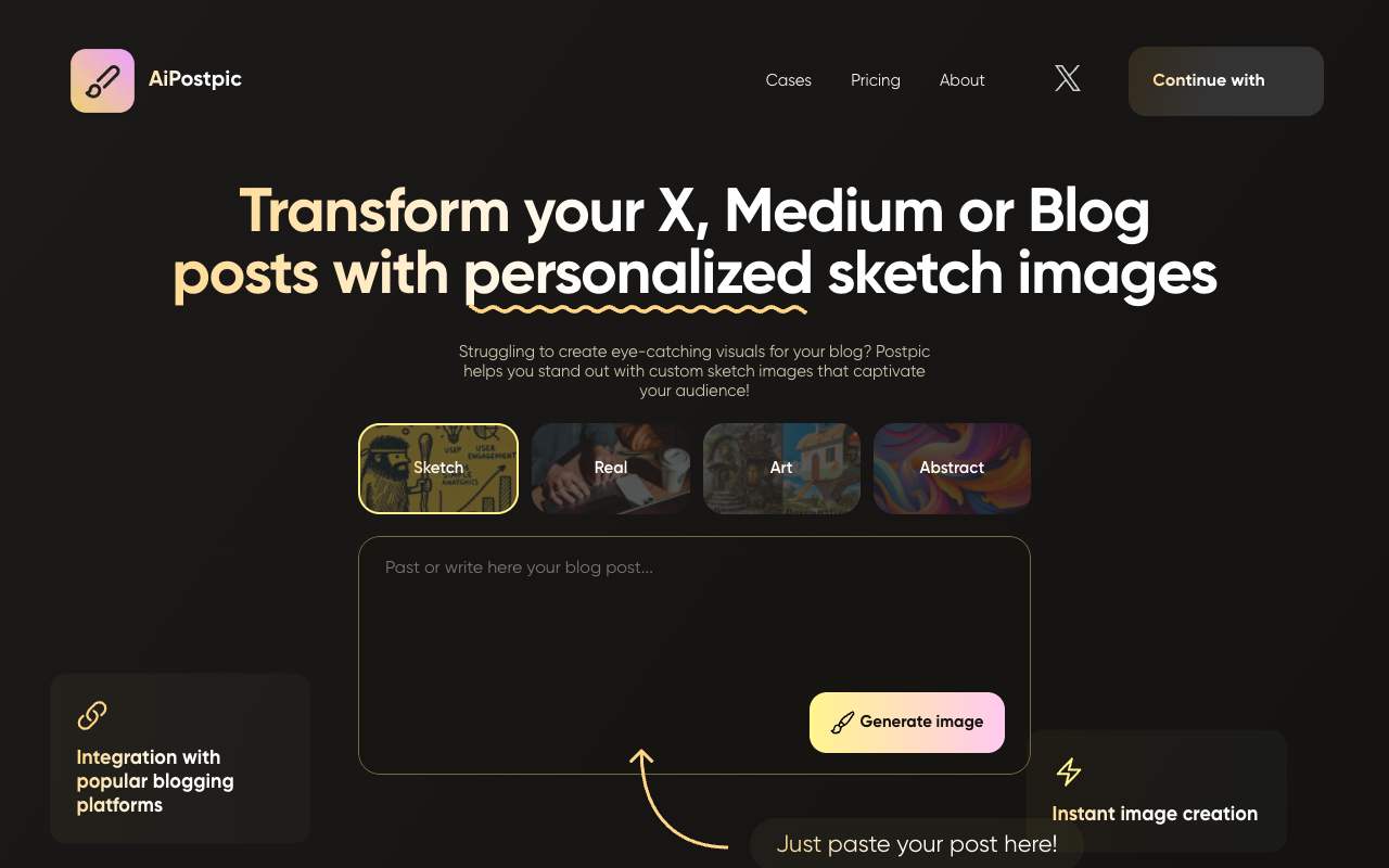AI PostPic - Enhance Your Blog with Personalized AI Images