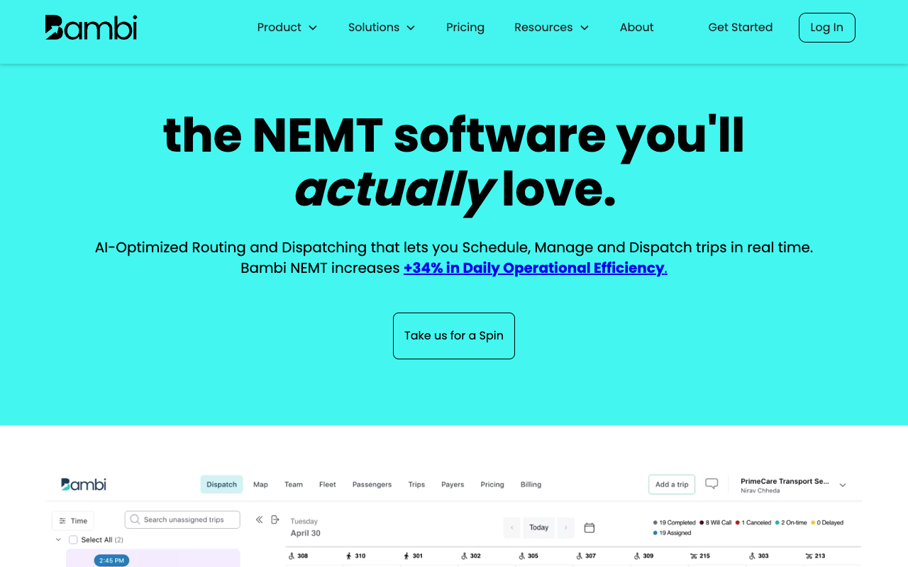 Bambi NEMT - Revolutionizing Non-Emergency Medical Transportation with AI Technology