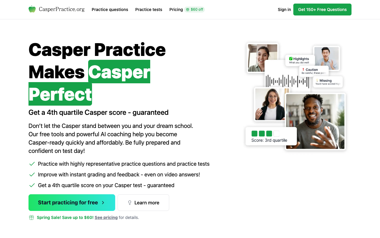 CasperPractice - An AI tutor for aspiring med students