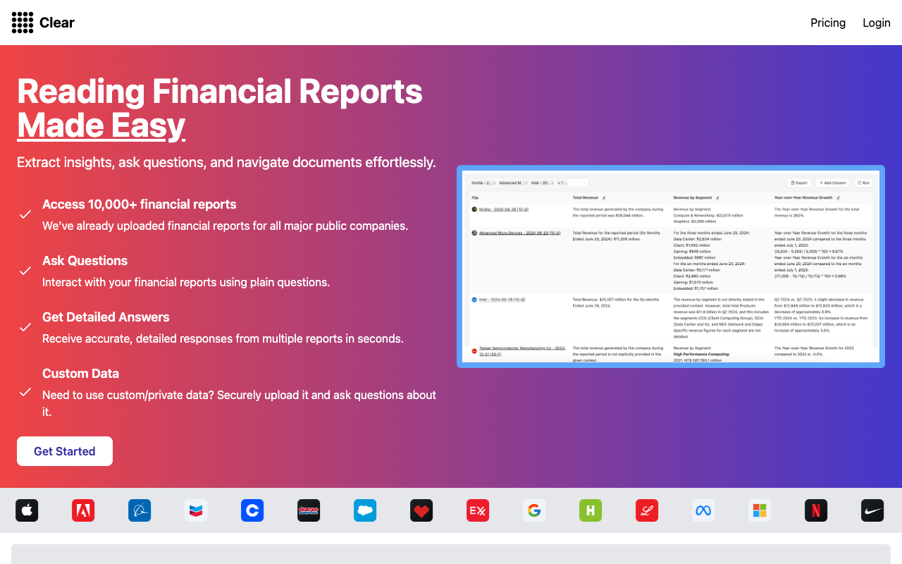 Clear AI - Simplifying Document Analysis with AI Technology