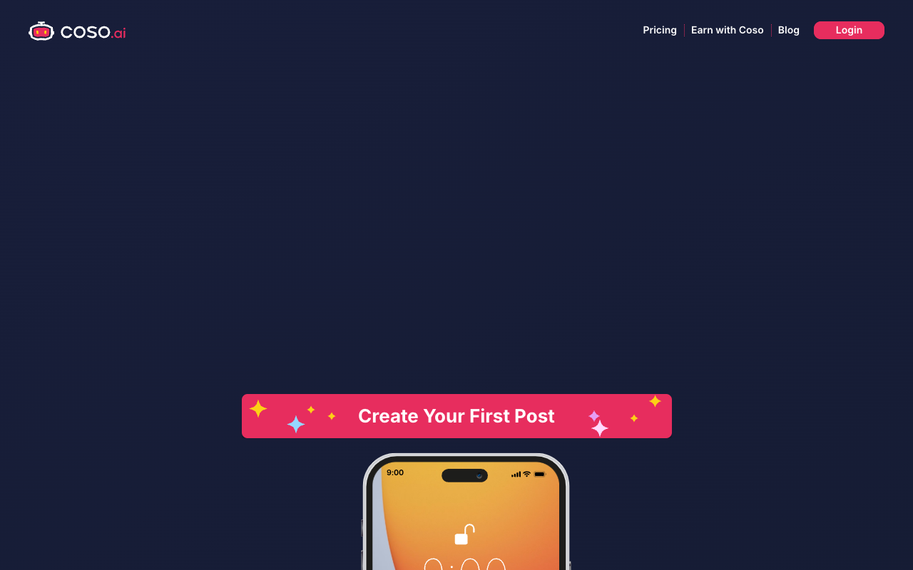Coso.ai - Simplifying Social Media Content Creation for Small Businesses
