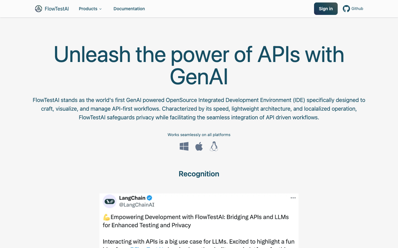 FlowTestAI - Streamlining API Testing with GenAI Technology