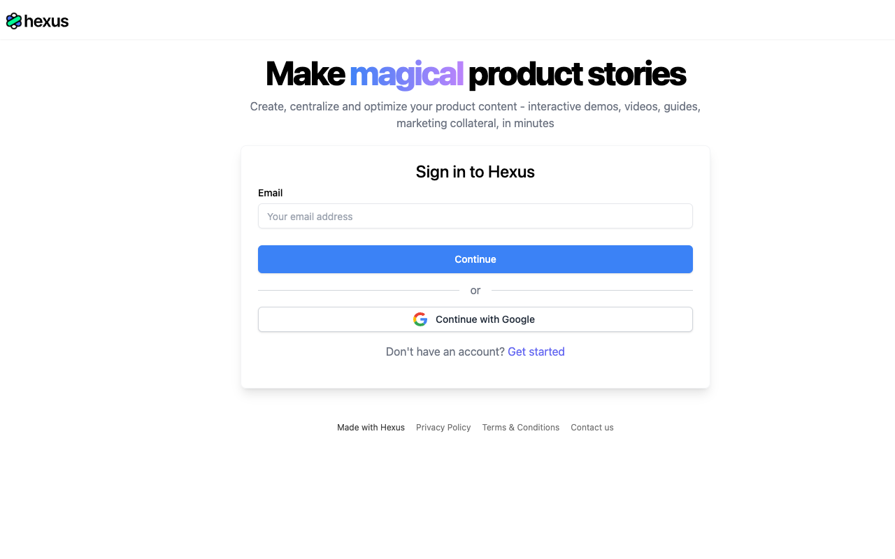 Hexus AI - Empower Your Product Demos and Guides with AI