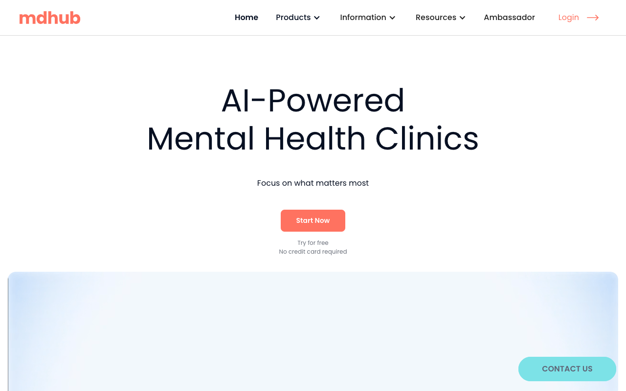 mdhub - AI Assistant for Mental Health Clinics