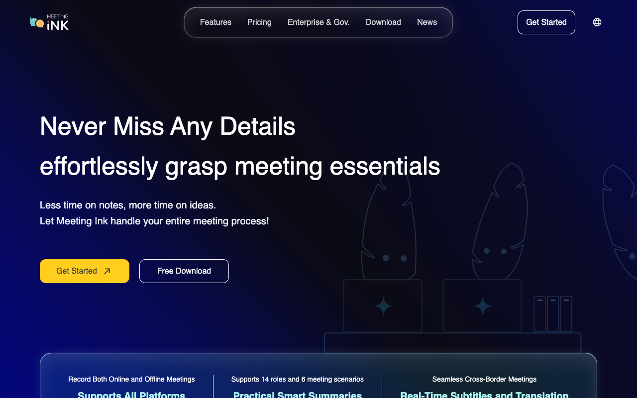Meeting Ink - Your AI-Powered Meeting Assistant
