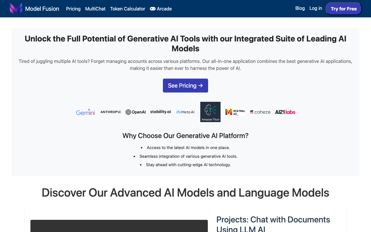 ModelFusion - Enhance Your Chat Experience with Leading LLM Models