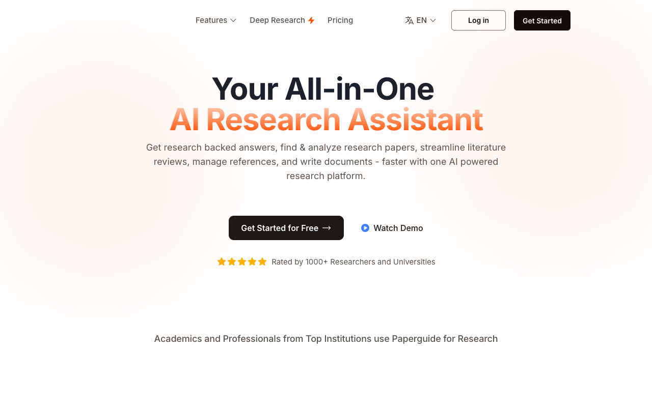 Paperguide - Simplifying Research Processes with AI Assistance