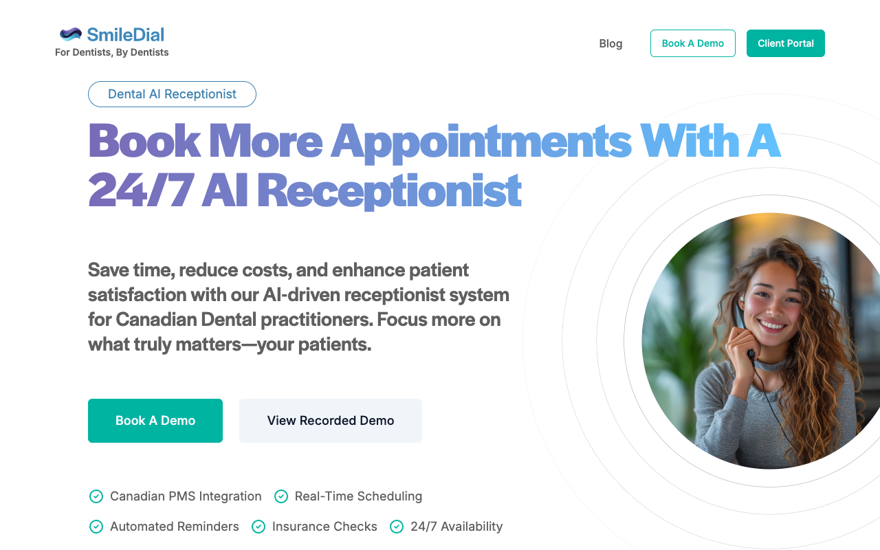 SmileDial - Enhance Your Dental Practice with AI Receptionist
