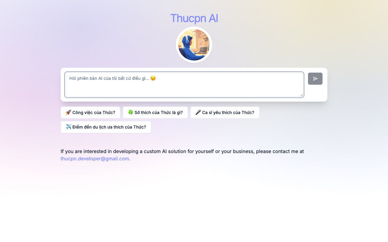 Ask My AI - Empower Yourself with Personalized AI Creation