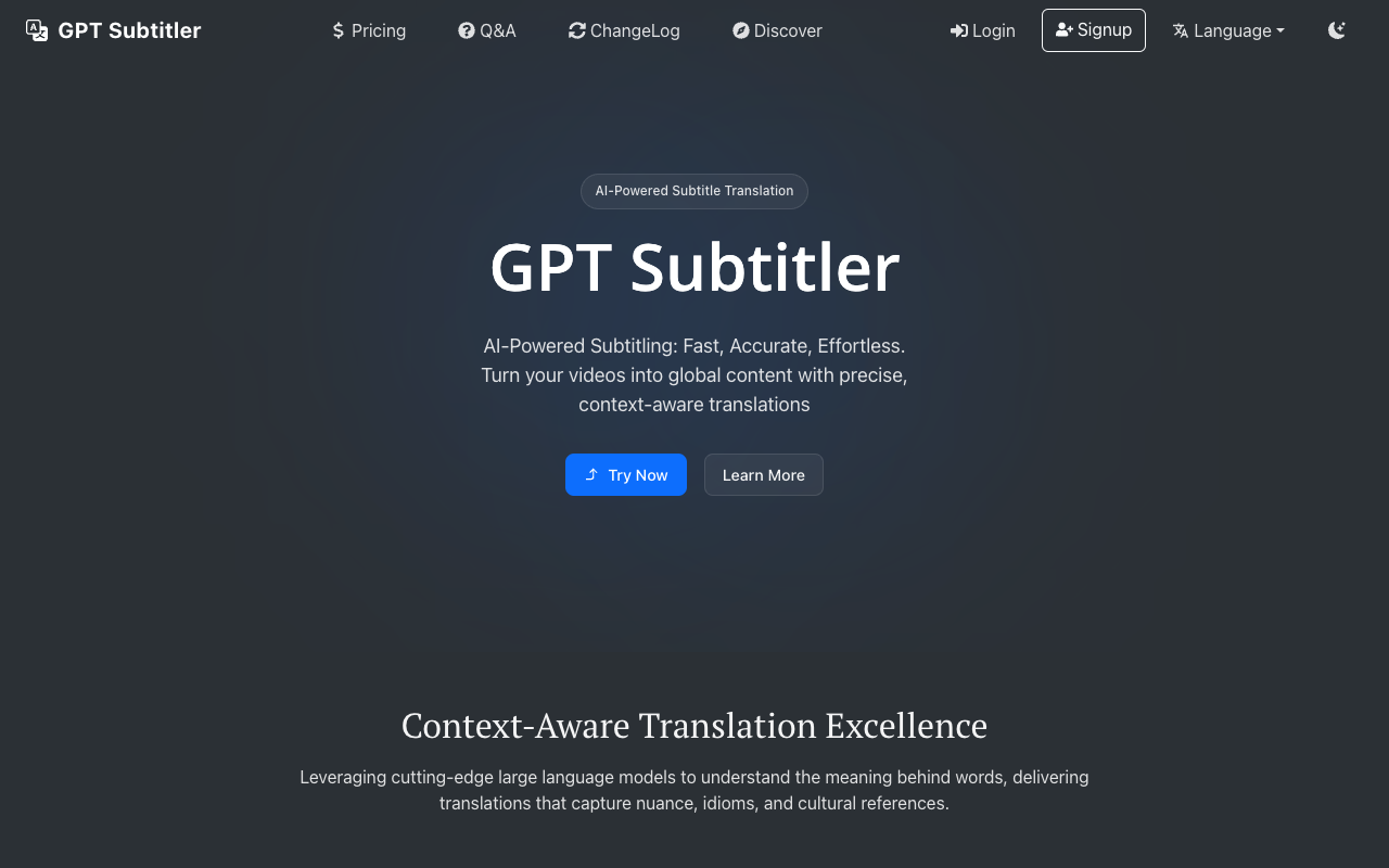 GPT Subtitler - Efficient AI-powered subtitle translation tool
