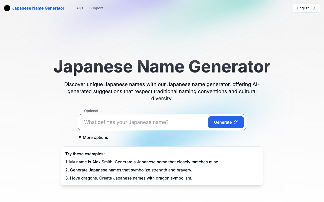 Japanese Name Generator - Find Unique Japanese Names