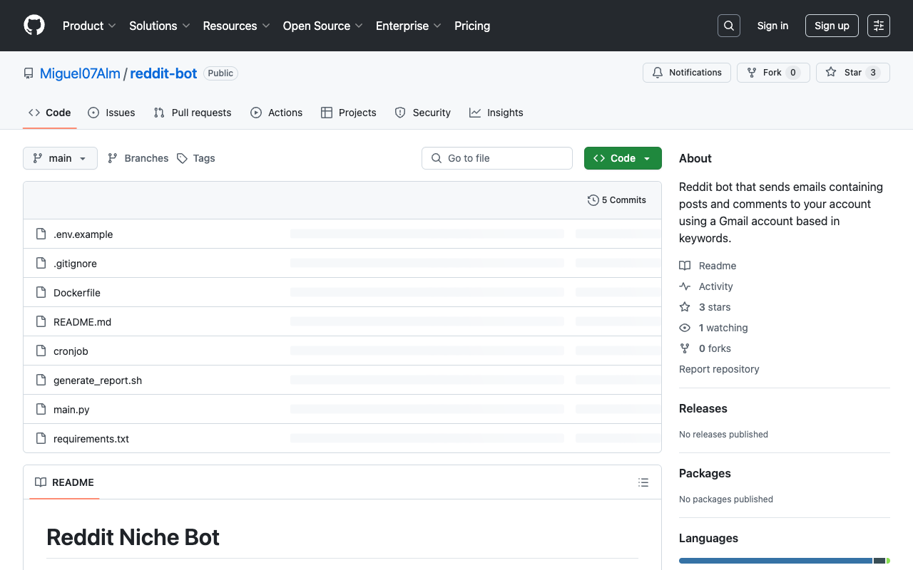 Reddit Niche Bot - Automated Reddit Monitoring and Email Alerts