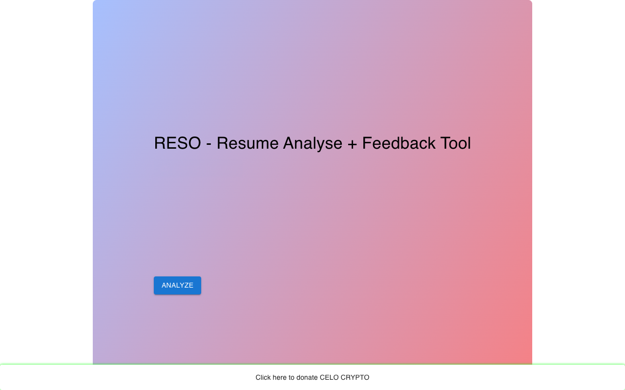 RESO - Simplifying Resume Analysis for Efficient Recruitment Recruitment HRTech