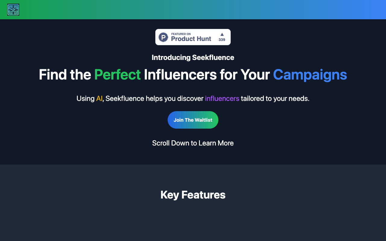 Seekfluence - Your AI-powered influencer connection platform AI Marketing