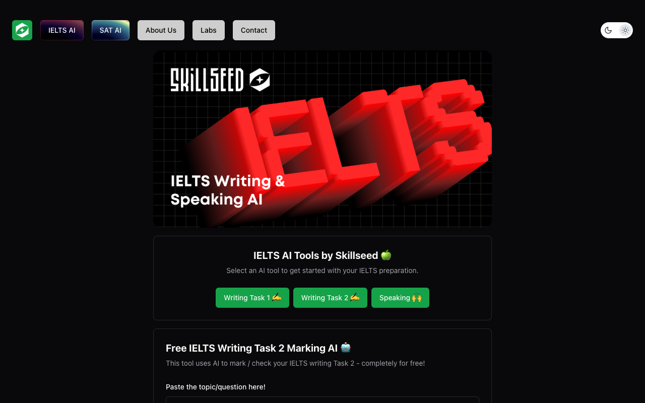 Skillseed IELTS AI Coach - Ace Your IELTS with AI Assistance