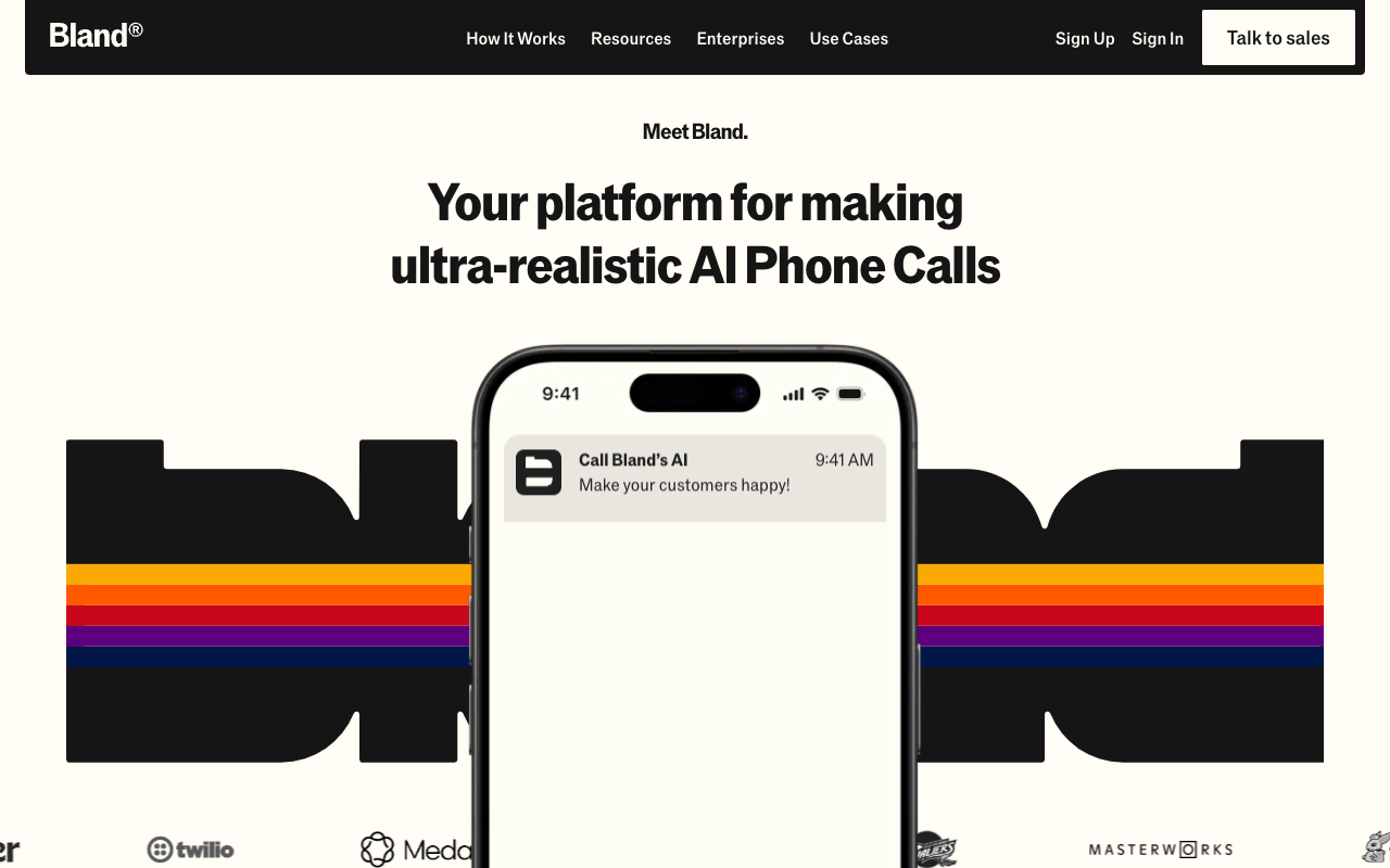 Bland AI - Revolutionizing Enterprise Phone Operations with Conversational Pathways