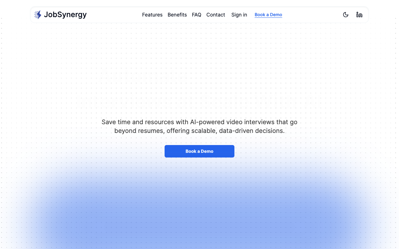 JobSynergy - Automate Real-Time Interviews at Scale
