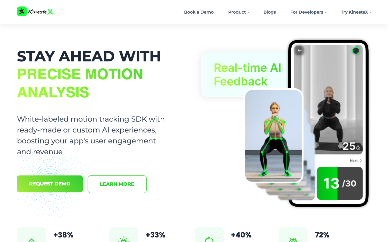 KinesteX AI - Personal AI Trainer for Every Human on Earth
