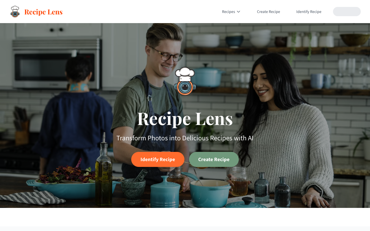 Recipe Lens - Your Culinary Assistant with AI-Powered Recipe Creation