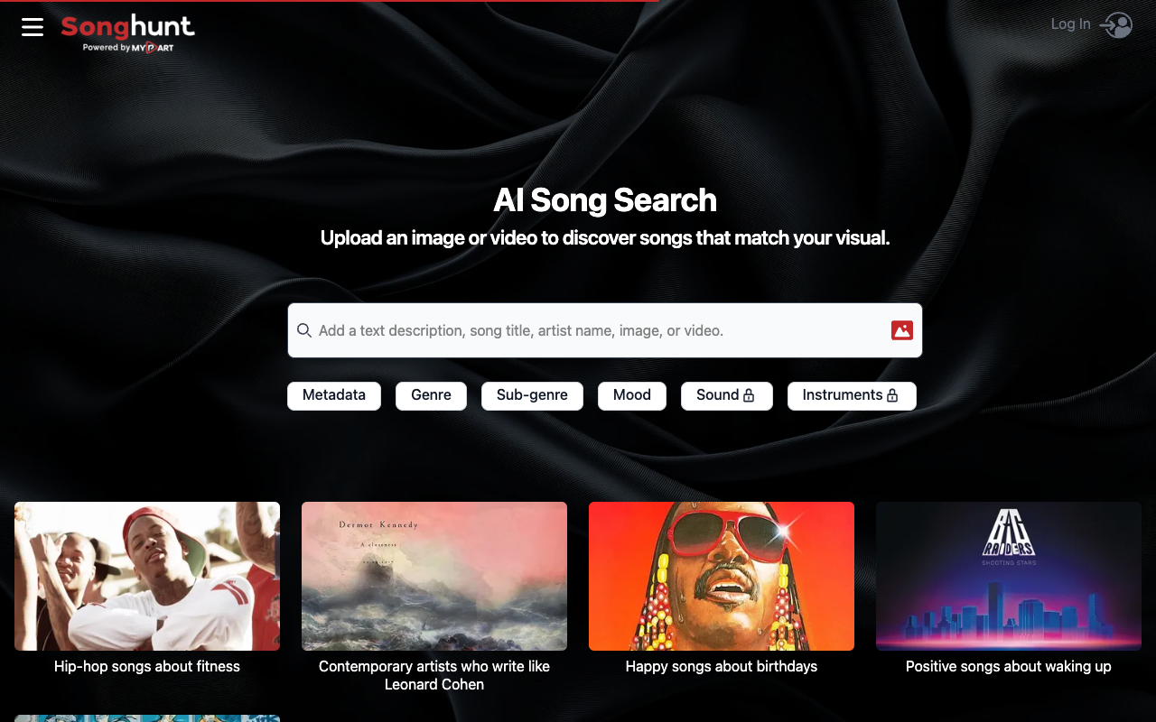 Songhunt - AI-enhanced Song Search and Playlisting with Visuals AI Music