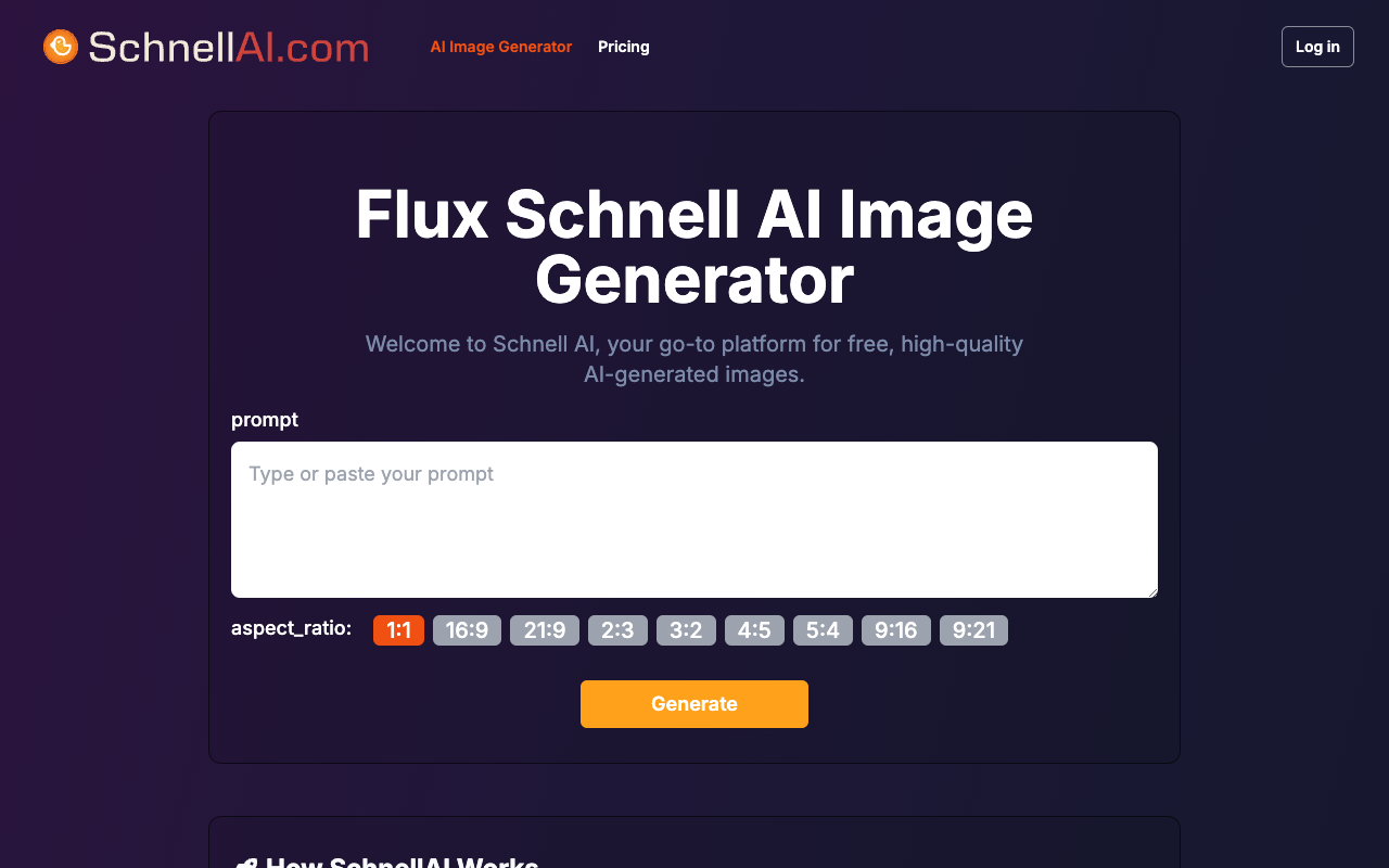 Flux Schnell AI Image Generator: Create Stunning Images Online