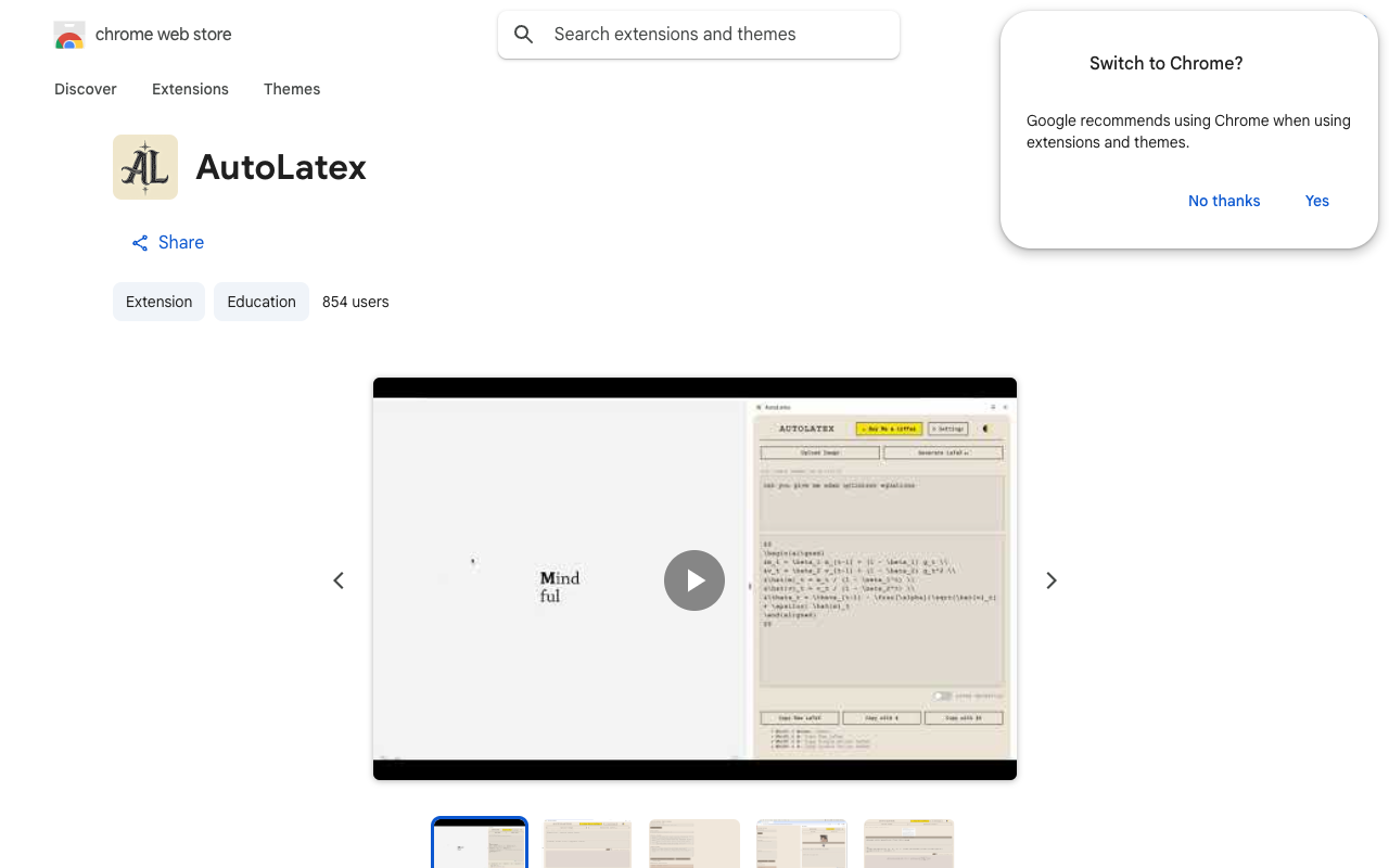 AutoLatex - Streamlined LaTeX Equation Generation LaTeX Education