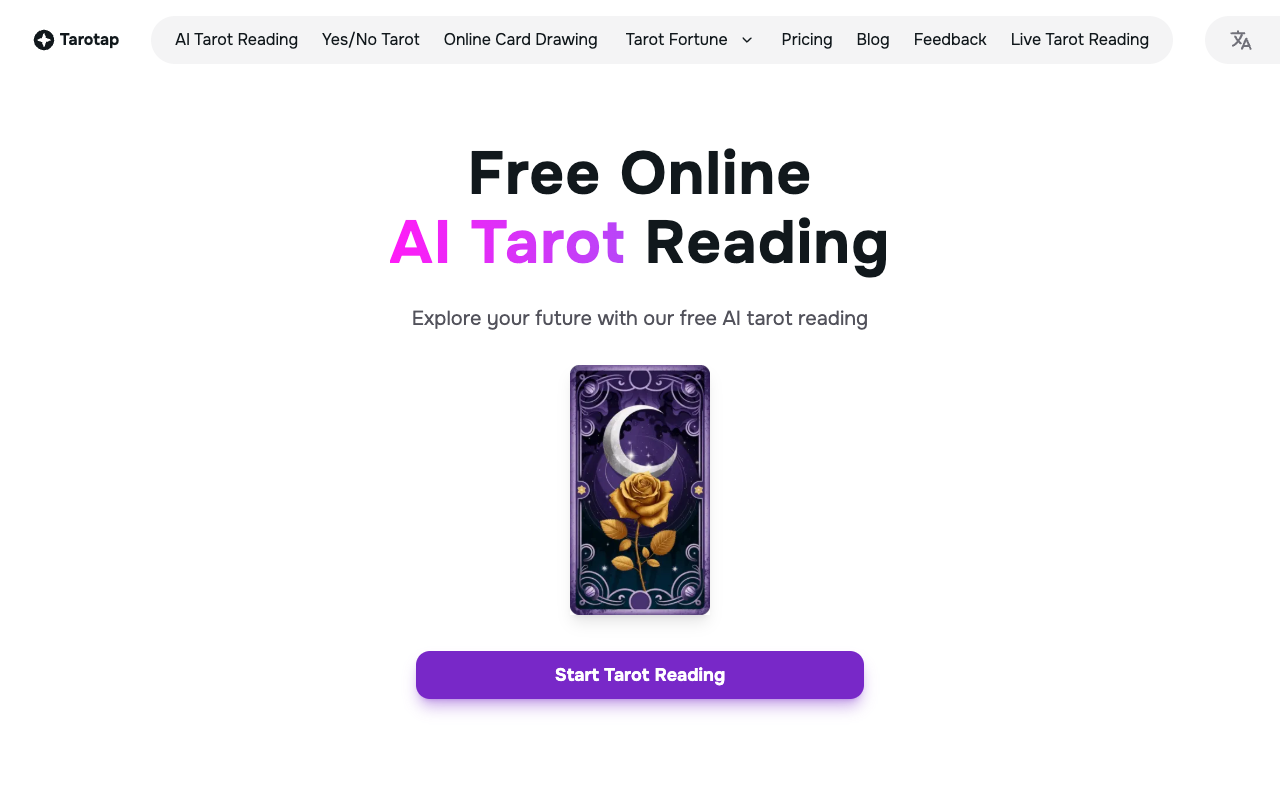 Tarotap - Free Accurate AI Tarot Reading & Predictions Online