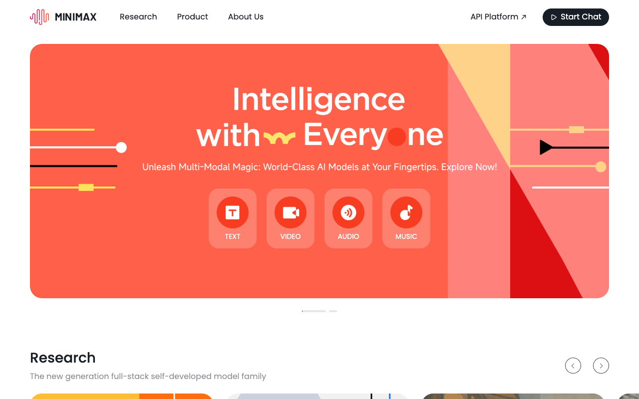 Minimax AI - AI Creative Video Platform