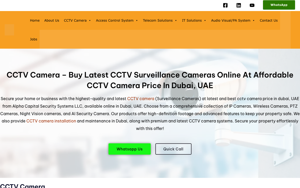Alpha Capital Security Systems LLC - Enhance Your Security with Top CCTV Cameras in Dubai, UAE