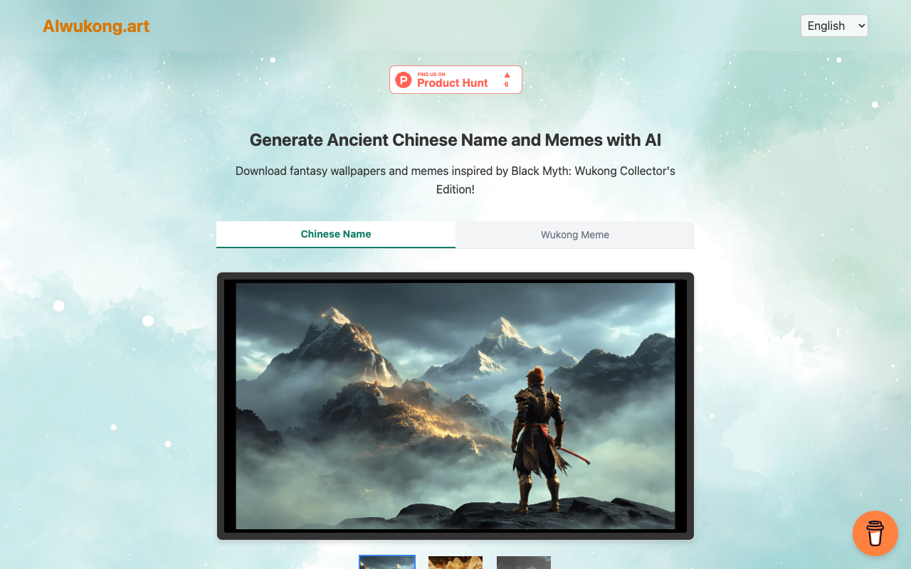 AI Wukong - Create Ancient Chinese Names and Memes with AI