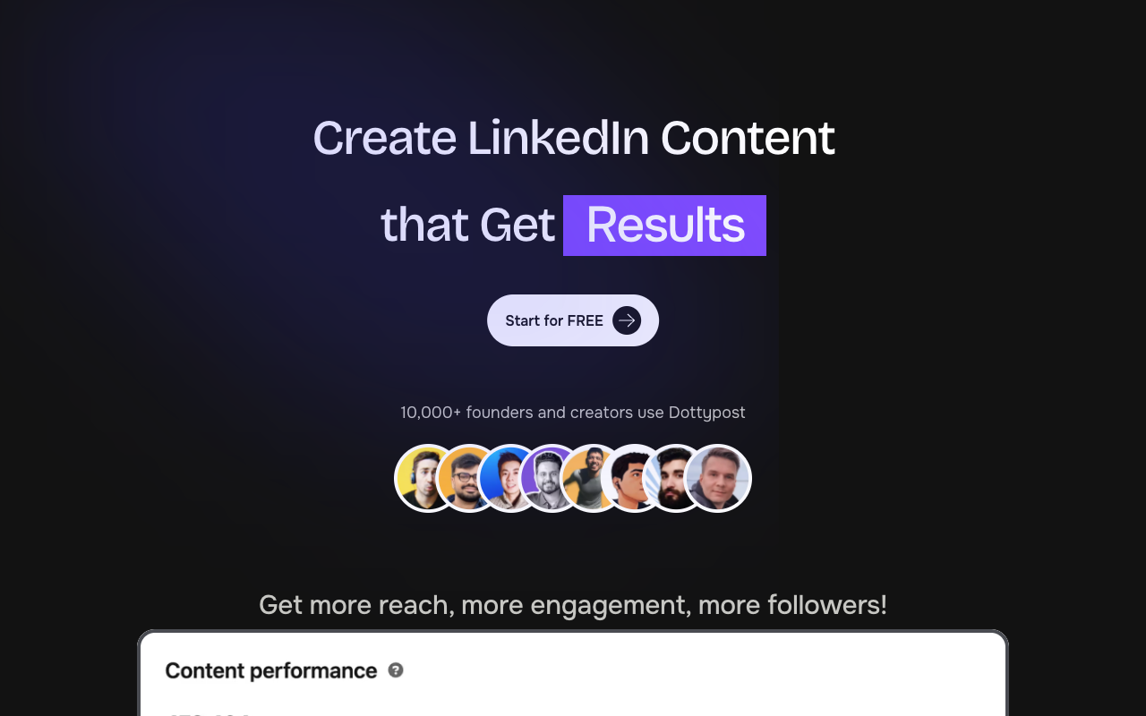 Dottypost - Elevate Your LinkedIn Presence with AI