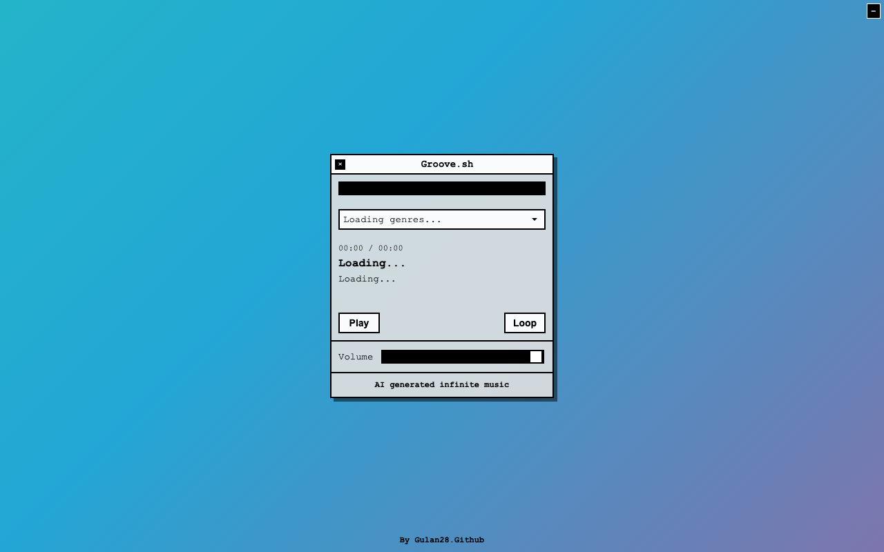 Groove.sh - AI-Generated Infinite Lo-Fi Music