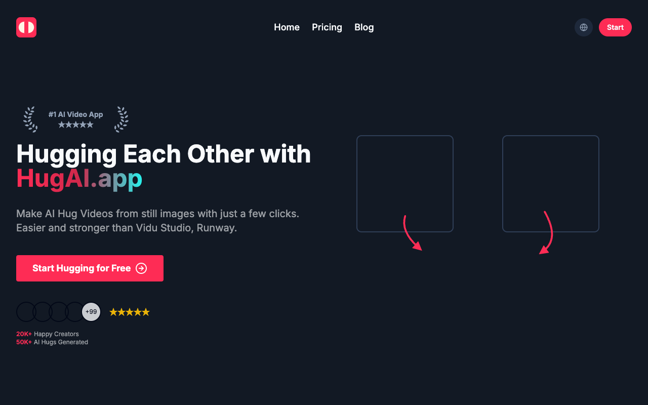 Hug AI - Transform Your Photos into Heartwarming Hug Videos AI Video