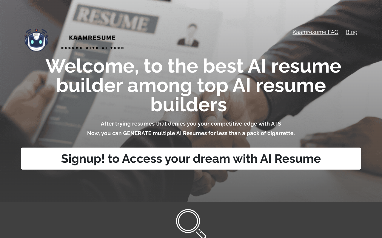 KAAMRESUME - Revolutionizing Job Search with AI-Powered Resumes