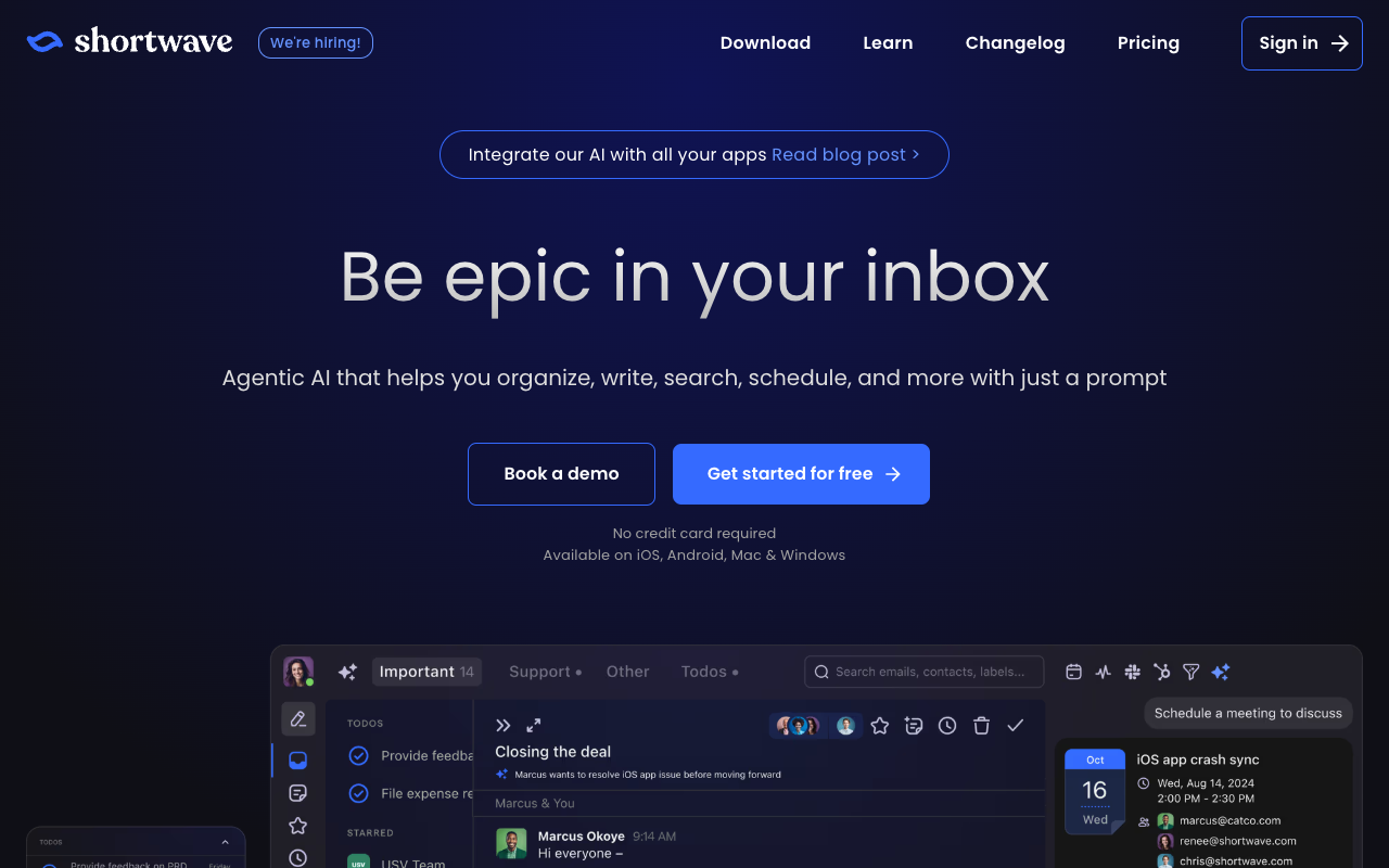 Shortwave AI Email Assistant 2.0 - The ultimate search, analysis, and productivity companion