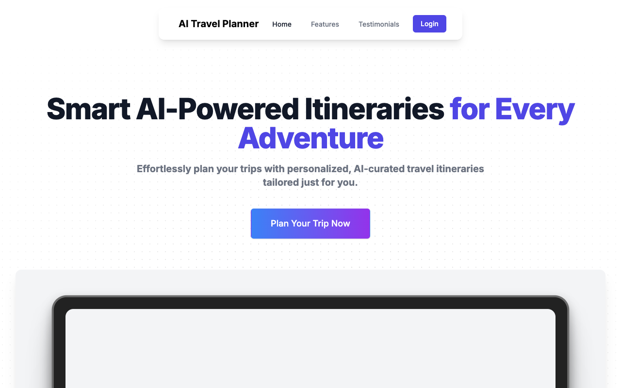 Tripy - Smart travel itineraries for all your adventures