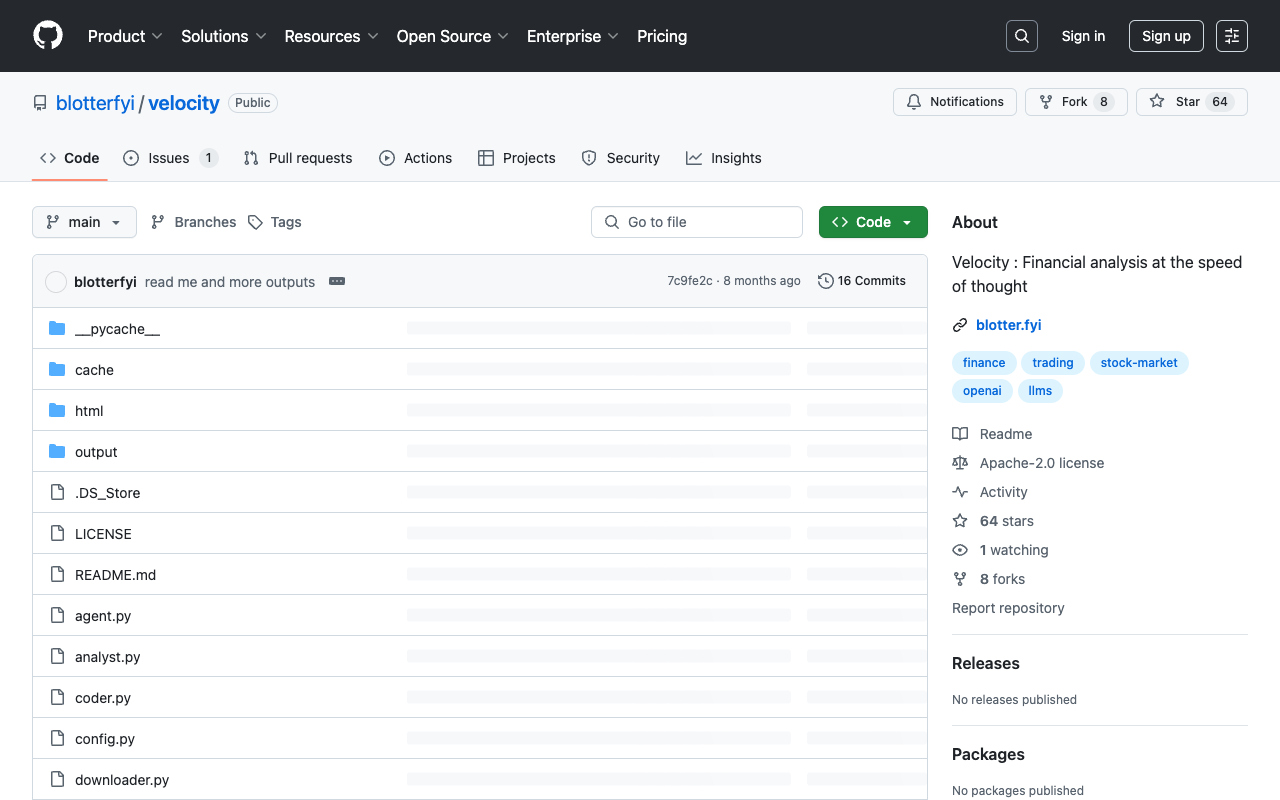 Velocity - AI-Powered Financial Analysis Tool for Retail Traders