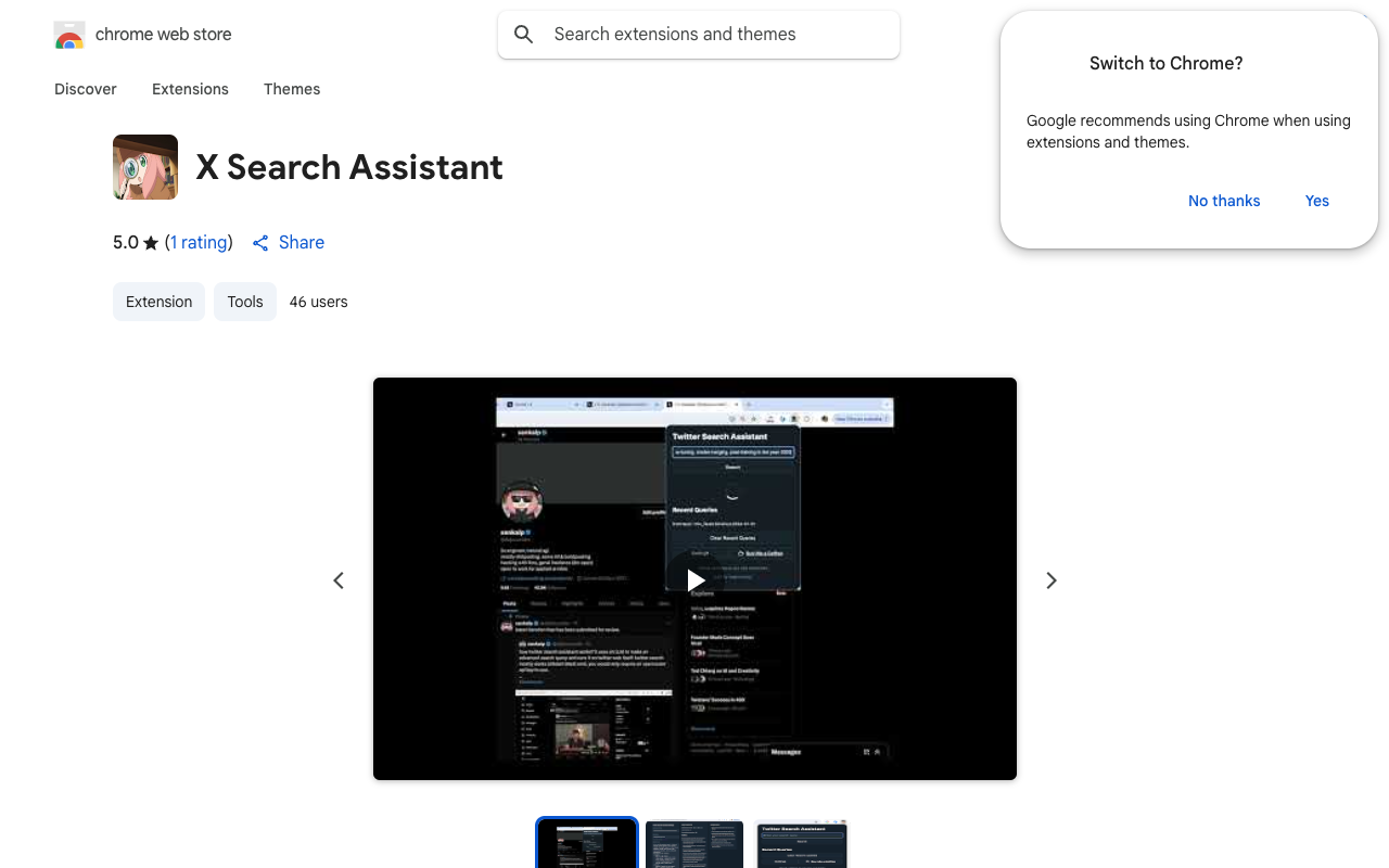 X Search Assistant - Your AI-powered Twitter Search Companion